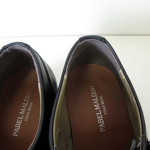 PABEL MALDINI シューズ ビジネスシューズ 革靴 ダブルモンクストラップ 本革 レザー 26.0cm 黒 ブラック 紳士 くつ 靴 メンズ_画像6