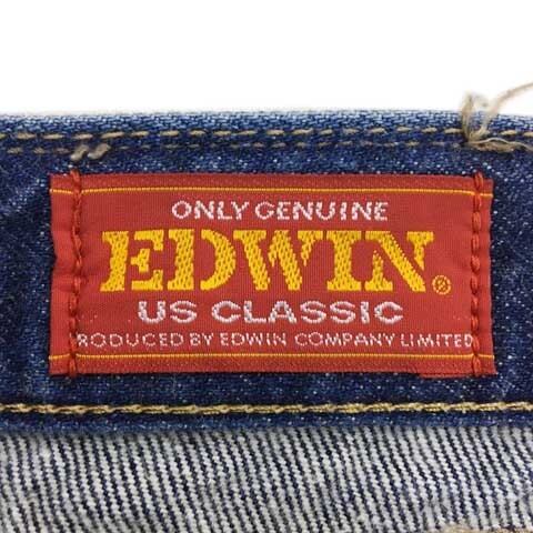エドウィン EDWIN US CLASSIC パンツ デニム ジーンズ テーパード ロング ジップフライ 33 青 紺 ブルー ネイビー メンズ_画像5