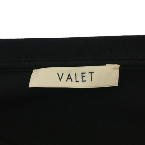 バレット VALET Tシャツ カットソー ロンT プルオーバー ラウンドネック 無地 長袖 L 黒 ブラック メンズ_画像5