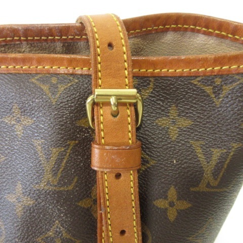 ルイヴィトン LOUIS VUITTON トートバッグ ショルダー バケット モノグラム AR1917 茶 ブラウン ■U90 レディース_画像4