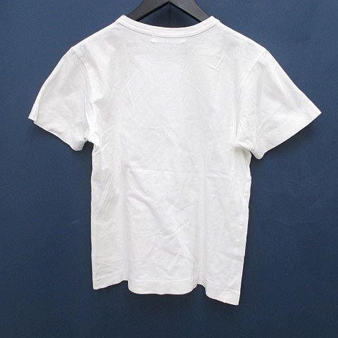プレイコムデギャルソン PLAY COMME des GARCONS AZ-T105 AD2017/3 半袖 Tシャツ カットソー M 白系 ホワイト 日本製 ロゴ プリント 刺繍_画像2