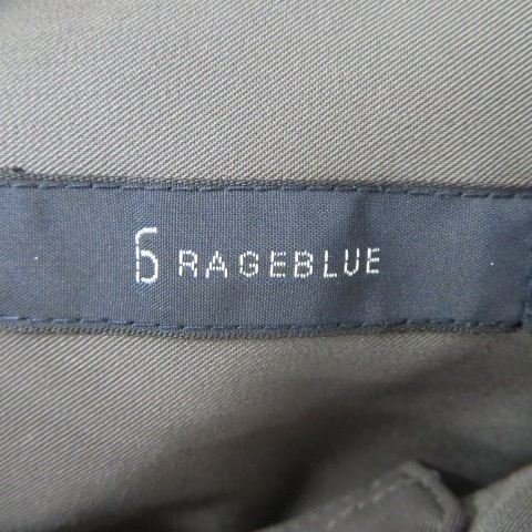 レイジブルー RAGEBLUE カジュアルシャツ 半袖 無地 オーバーサイズ M ダークグレー /YK31 メンズ_画像5