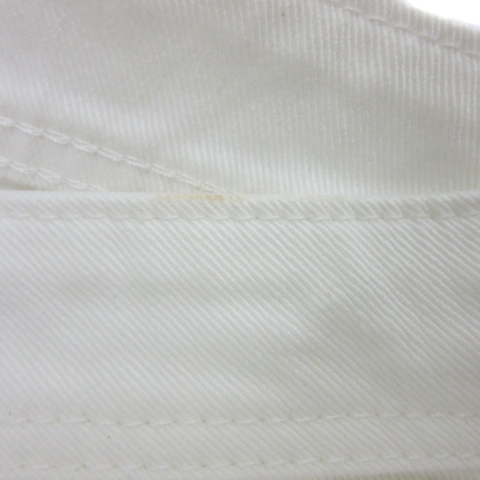 новый yo- машина NEWYORKER × EDWIN Edwin Denim брюки джинсы длинный длина узкие брюки одноцветный M белый белый /YS22 женский 
