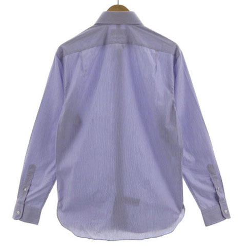 ラルフローレン パープルレーベル RALPH LAUREN PURPLE LABEL シャツ ワイシャツ SARTORIAL イタリア製 ストライプ 紫 白 15.5 170/92A_画像5