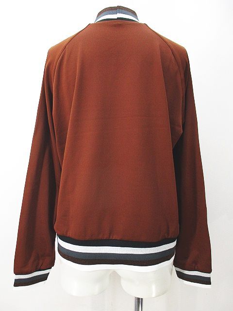  Lanvin sport LANVIN SPORT Golf трикотажный джемпер с длинным рукавом 40 светло-коричневый тон Brown Logo ламе ребра сделано в Японии женский 