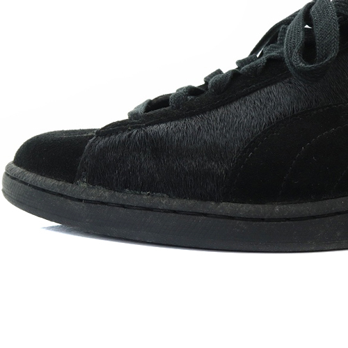  Puma PUMA JPN FIRSTROUND LO SUEDE FUR is lako sneakers Logo 28cm black black /SR9 #AD men's 