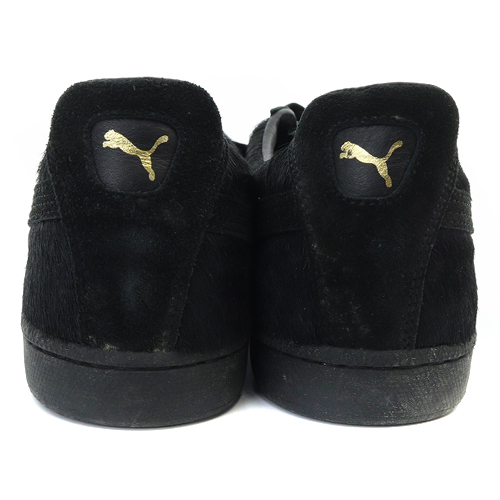  Puma PUMA JPN FIRSTROUND LO SUEDE FUR is lako sneakers Logo 28cm black black /SR9 #AD men's 