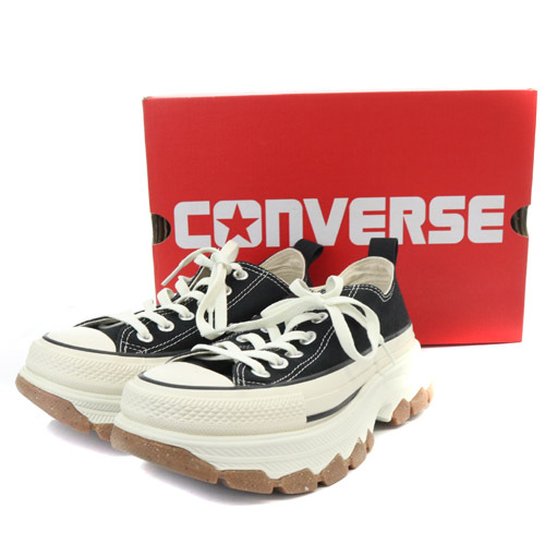 コンバース CONVERSE オールスター トレックウェーブ OX スニーカー 23.5cm 黒 ブラック 白 ホワイト 1SD664 /SR13 レディース_画像6