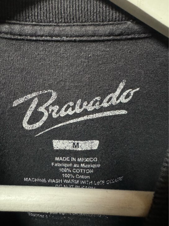 Brauado プリント 半袖Tシャツ M ブラック トップス メンズ_画像3