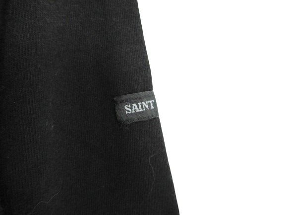 セントジェームス SAINT JAMES Tシャツ カットソー ボートネック 綿 コットン 七分袖 無地 シンプル ブラック QQQ メンズ_画像4
