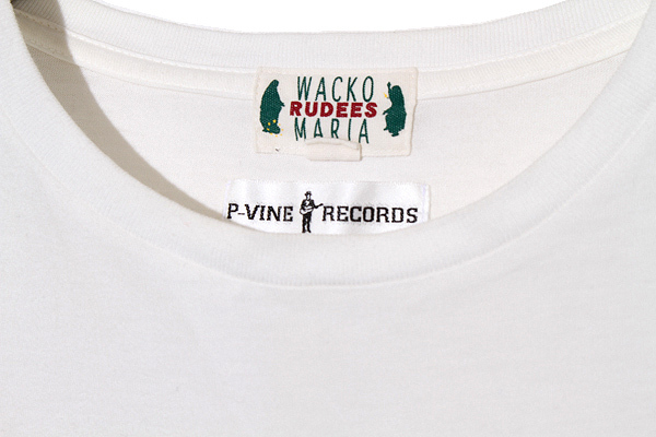 WACKO MARIA × P-VINE RECORDS ワコマリア Pヴァイン レコード プリント 半袖Tシャツ M WHITE ホワイト /◆ メンズ_画像3