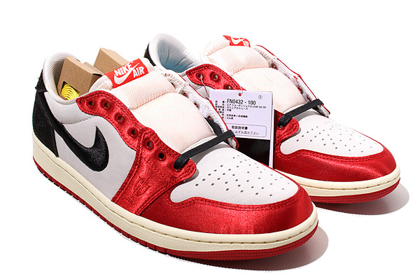 27.5cm 未使用品 トロフィールーム ナイキ 'Sail and Varsity Red' エアジョーダン1 ロー OG セイル アンド バーシティレッド US9.5 FN0432_画像2