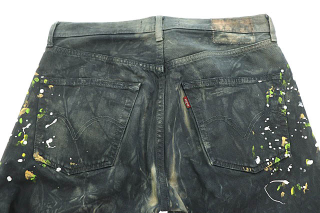 DIRTYBOX ARCHIVE ダーティーボックスアーカイブ ×Levi's リーバイス スタッズ ペイント 加工 デニム パンツ ジーンズ 07501-00 W31 L32_画像5