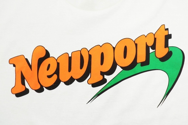 ヴィンテージ VINTAGE 90s NEWPORT LOGO TEE SCREEN STARS ニューポート ロゴ プリント Tシャツ 企業T 企業物 半袖 XL 白 ホワイト ブラン_画像4