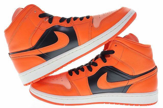 ナイキ NIKE WMNS AIR JORDAN 1 MID SE ORANGE 28cm DM3381-600 ウィメンズ エア ジョーダン ミッド オレンジ 【ブランド古着ベクトル】240_画像3