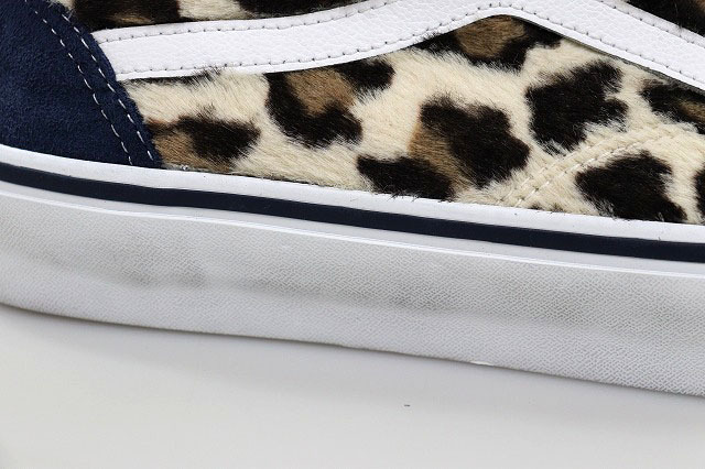 シュプリーム SUPREME 23AW Vans Leopard Old Skool 28cm Navy VN0A5FCBBX9 バンズ レオパード オールドスクール ネイビー 240514_画像7