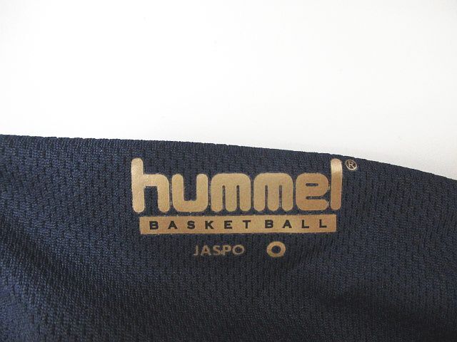 hyumeruhummel sport wear short sleeves cut and sewn M black series black Logo print tag attaching men's 