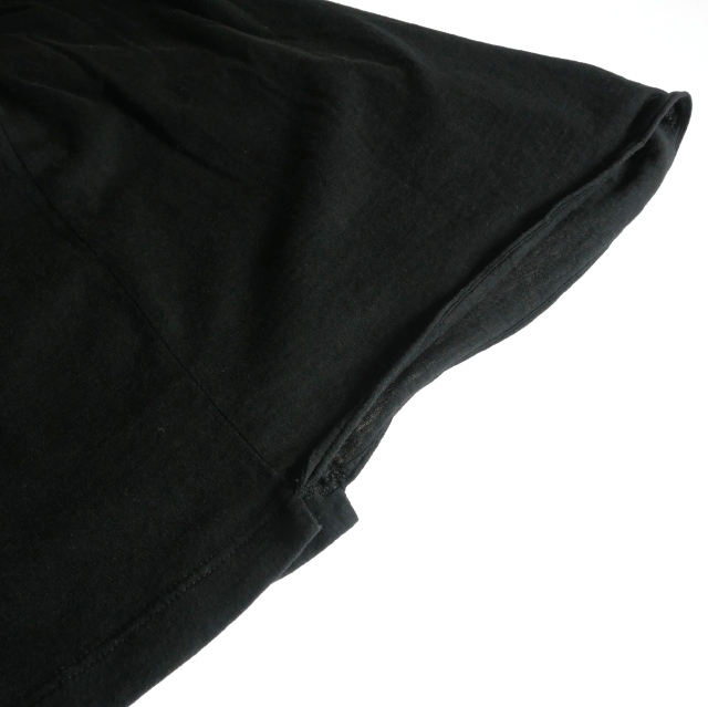 サンローラン パリ SAINT LAURENT PARIS クルーネック Tシャツ カットソー 無地 半袖 XS ブラック 黒 554302 国内正規 メンズ_画像4