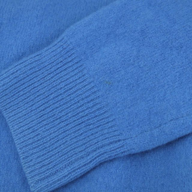  Le Ciel Bleu LE CIEL BLEU knitted sweater long sleeve wool cashmere ta-toru neck 36 blue blue /ES lady's 