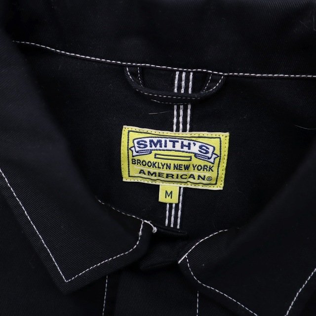 SMITHS AMERICAN スミス アメリカン カバーオールジャケット M ブラック_画像3