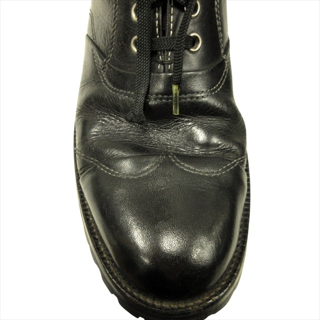 コムデギャルソンオム COMME des GARCONS HOMME レースアップ ブーツ シューズ 靴 レザー ウイングチップ 25.5cm 黒 ブラック メンズ_画像5