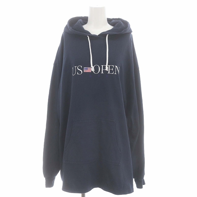 シンゾーン Shinzone US OPEN HOODIE パーカー フーディー プルオーバー 長袖 FO 紺 ネイビー /MF ■OS レディース_画像1