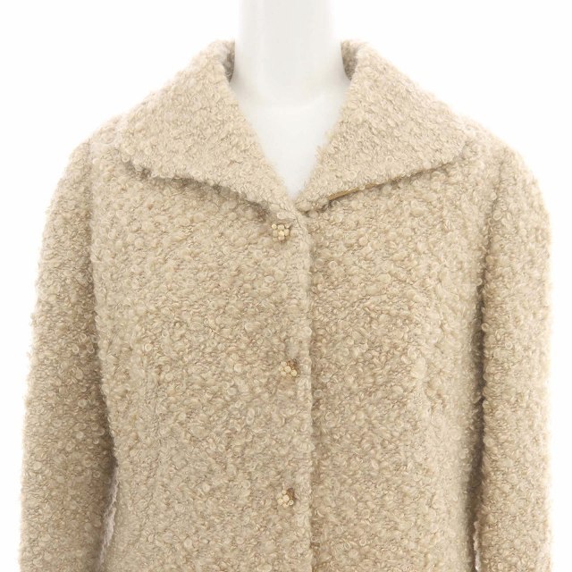  Sybilla SYBILLAmoheya wool b-kre jacket snap-button L beige /ES #OS lady's 