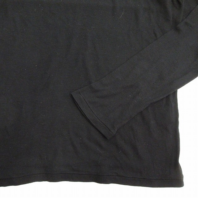 ラウンジリザード LOUNGE LIZARD Vネック ニット セーター カットソー 無地 長袖 サイズ3 黒 ブラック メンズ_画像4