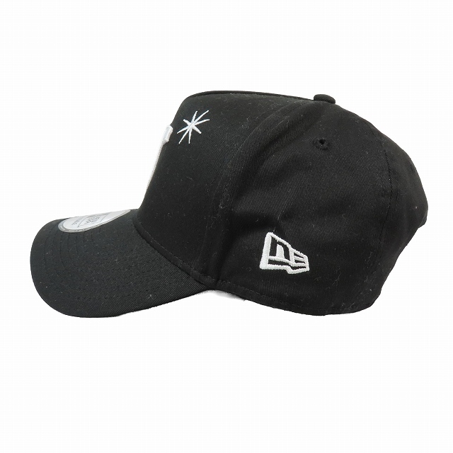 ニューエラ NEW ERA DT Old Logo New Era 9FORTY A-Frame Snapback Cap キャップ 野球帽 帽子 ロゴ 刺繍 黒 ブラック/2 メンズ レディース_画像3