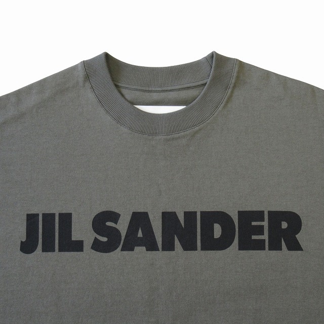 未使用品 24SS ジルサンダー JIL SANDER ロゴ Tシャツ カットソー 半袖 オーバーサイズ ドロップショルダー J21GC0001 J20215 サイズS カー_画像3