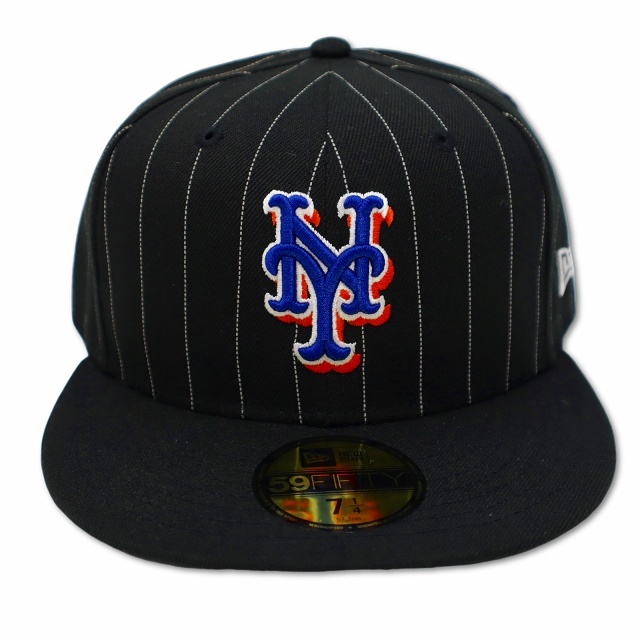 ニューエラ NEW ERA 59FIFTY Pinstripe ピンストライプ ニューヨーク・メッツ ベースボールキャップ 野球帽 帽子 7 1/4(57.7cm) メンズ_画像3