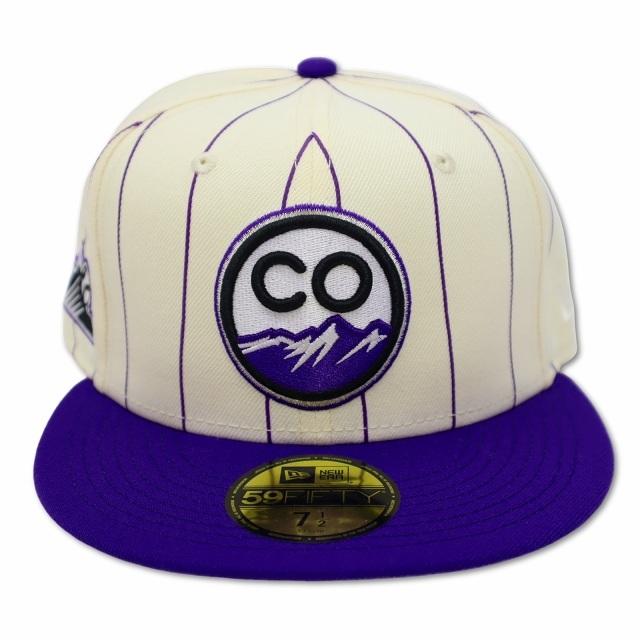 ニューエラ NEW ERA 59FIFTY Retro City コロラド・ロッキーズ ピンストライプ ベースボールキャップ 野球帽 帽子 7 1/2(59.6cm) メンズ_画像3