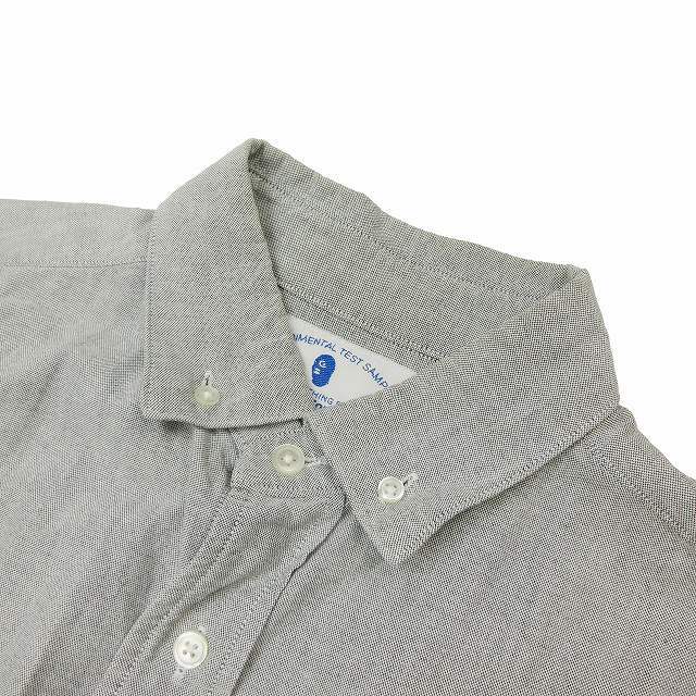  прекрасный товар Nitraid NITRAID Logo вышивка кнопка down рубашка cut and sewn tops длинный рукав хлопок NR012-TP18 размер L серый мужской /9