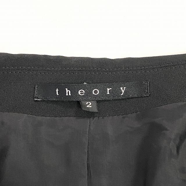 セオリー theory 3ピース スーツ ジャケット パンツ スカート ウール 黒 ブラック 2 M相当 レディース_画像8