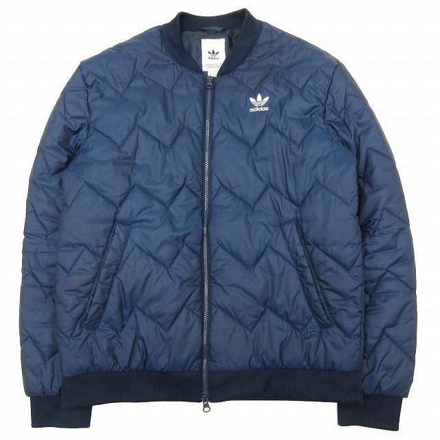 2019年製 アディダスオリジナルス adidas originals SST QUILTED JACKET キルティング 中綿 ジャケット ブルゾン トレフォイル ロゴ 刺繍_画像1