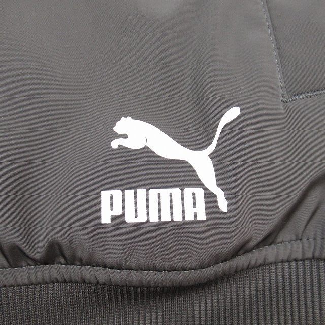 美品 プーマ PUMA EVO CORE BOMBER ボンバージャケット ロゴ リフレクター プリント MA-1 ブルゾン 中綿 キルティング ブルゾン M 黒_画像6