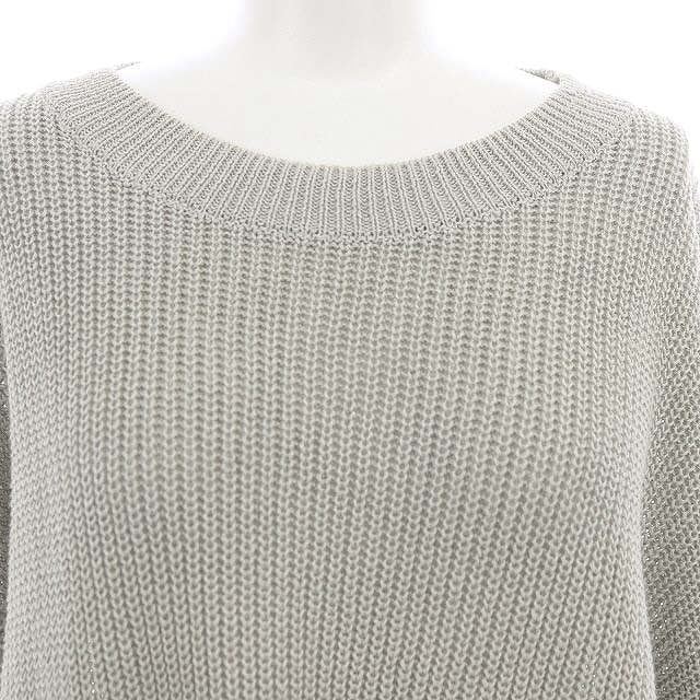 アパルトモン ドゥーズィエムクラス L'Appartement DEUXIEME CLASSE LINEN BOYS KNIT ニット セーター 長袖 リネン ライトグレー /DO ■OS_画像4