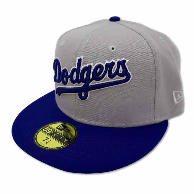 ニューエラ NEW ERA 59FIFTY Retro Script ロサンゼルス・ドジャース クーパーズタウン ベースボールキャップ 野球帽 帽子 7 3/8(58.7cm)_画像1