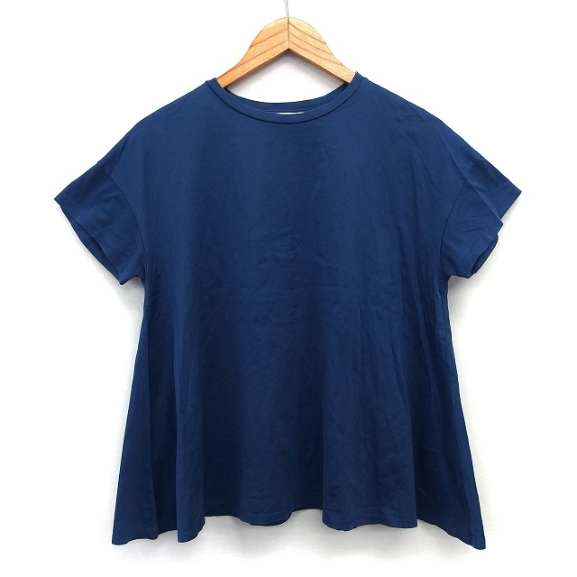  Ballsey BALLSEY Tomorrowland T-shirt cut and sewn A line plain simple short sleeves ound-necked cotton cotton S blue /HT26 lady's 