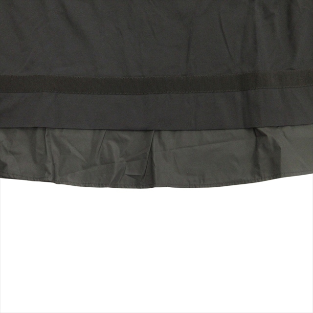 未使用品 ヘルノ HERNO スイッチング カットソー Tシャツ 金ボタン 切替 ペプラム 42 黒 ブラック レディース_画像3
