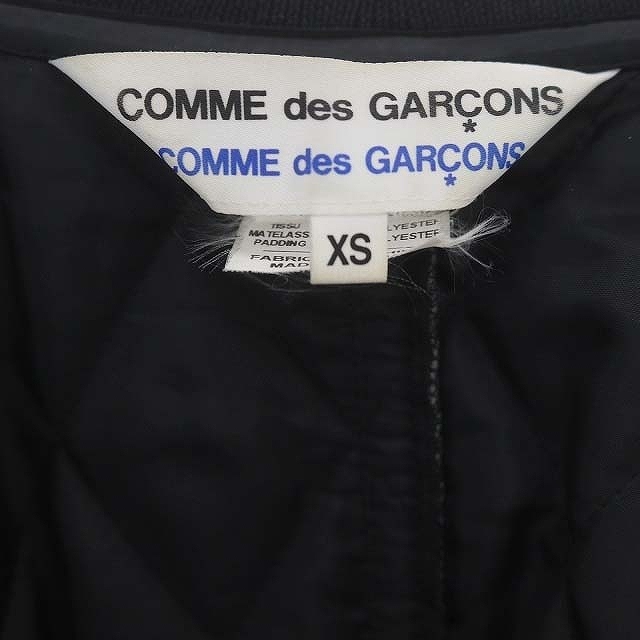 コムデギャルソン COMME des GARCONS ロングミリタリーコート アウター ジップアップ XS 黒 ブラック W15C001 /DO ■OS メンズ_画像3