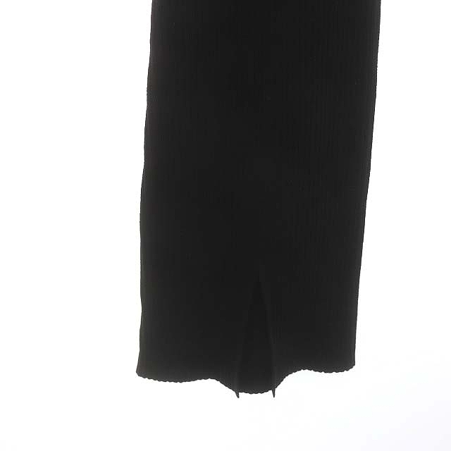 e- piece Today oAP STUDIO 23AW Knit Leggings knitted leggings flair Easy rib wool 38 black black /DO #OS lady's 