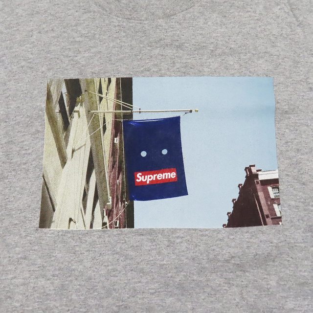 19AW シュプリーム SUPREME BANNER TEE Tシャツ 半袖 クルーネック プリント カットソー M ライトグレー/4 メンズ_画像5