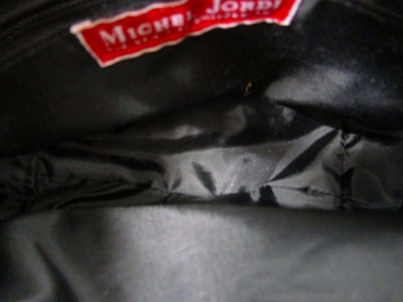 MICHEL JORDI 美品 ショルダーバッグ ナイロン ロゴ 黒 ブラック ■WY レディース_画像9