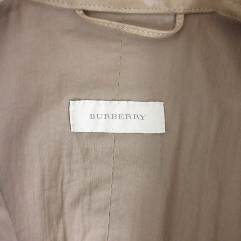 バーバリープローサムコレクション BURBERRY PRORSUM COLLECTION 最高級 ラムレザー ライダースジャケット スタンドカラー 42 約M ■GY14の画像9