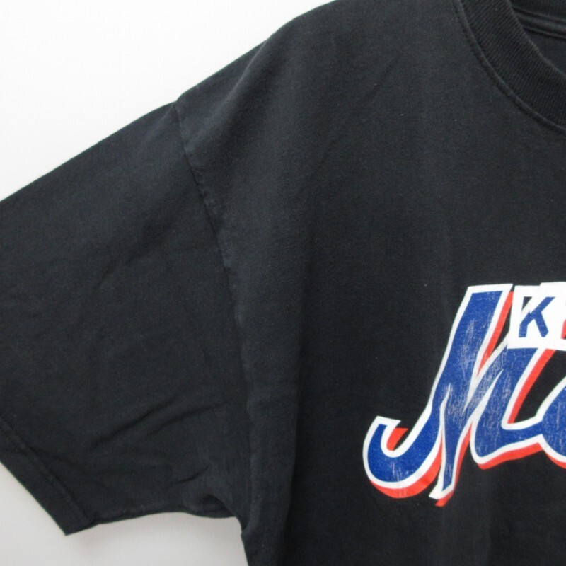 未使用品 キスニューヨークシティ KITH NYC タグ付 ゲリラヴィンテージシリーズ ニューヨーク・メッツ Majestic Tシャツ カットソー 黒 XL_画像4