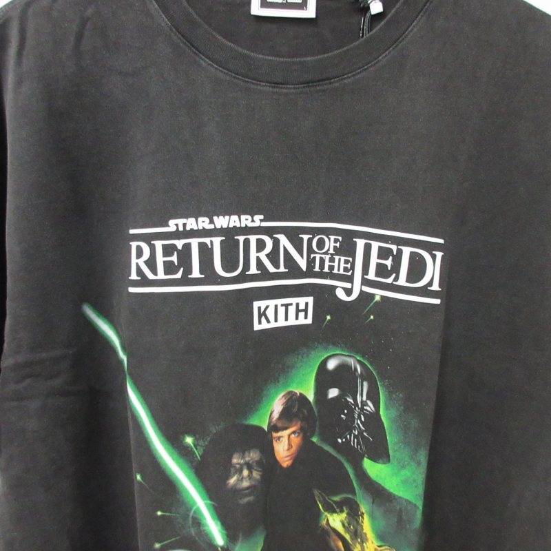 未使用品 キス KITH×STAR WARS スターウォーズ タグ付 LUKEPOSTER VINTAGE TEE ルークポスター ヴィンテージ Tシャツ 半袖 ブラック L_画像3