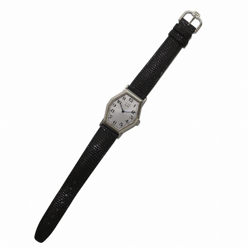ダンヒル dunhill オクタゴン センテナリー 100周年記念 復刻モデル 腕時計 ウォッチ 手巻き 2針 文字盤シルバー色 /IR ■GY11 メンズの画像3