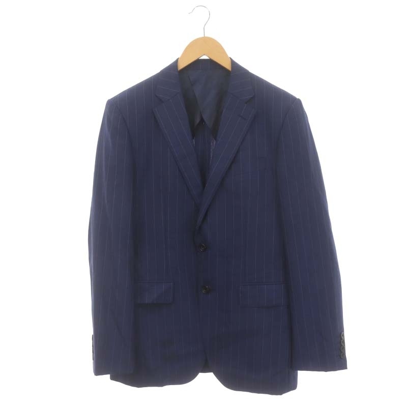  Takeo Kikuchi TAKEO KIKUCHI полоса tailored jacket блейзер боковой Benz шерсть 3 L темно-синий темно-синий #OS мужской 