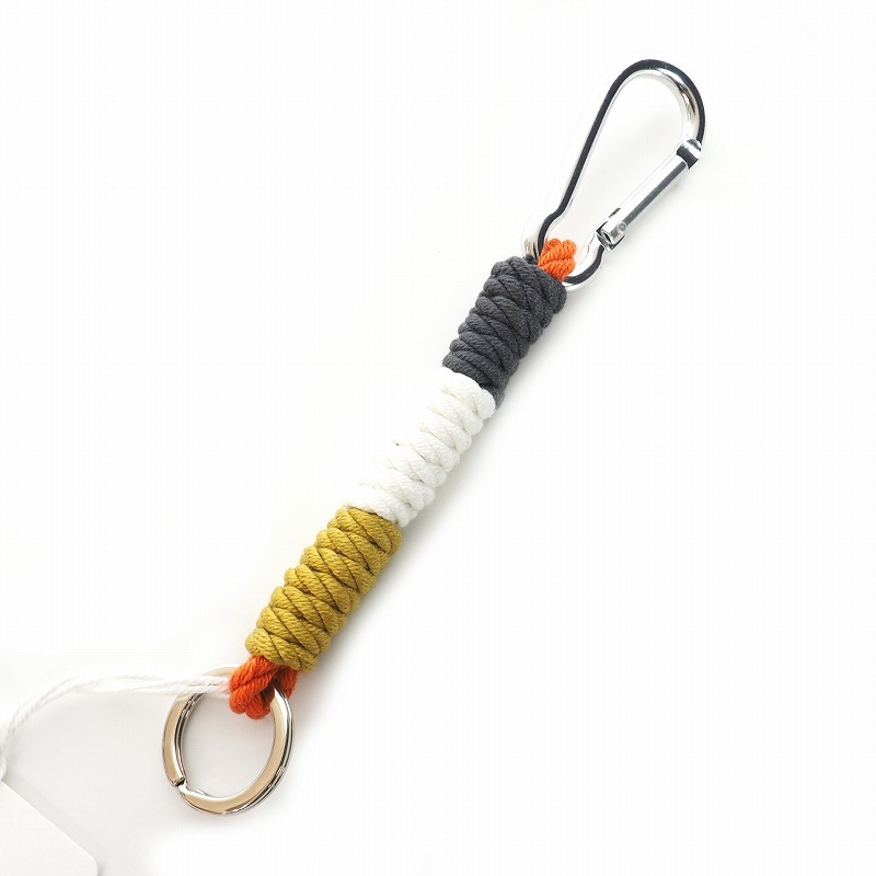  не использовался товар fasetazmFACETASMla Io toRIOT 20AW BRAID CORD KEYCHAIN цепочка для ключей кольцо для ключей 00 многоцветный чёрный белый бежевый R